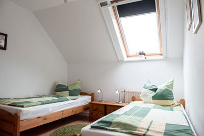 Wohnzimmer des Appartements 2