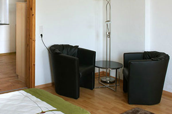 Sitzgelegenheiten des Appartements 1